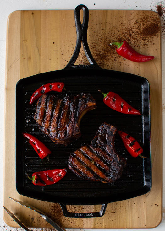 Espresso Rubbed Bone-in Pork Chops