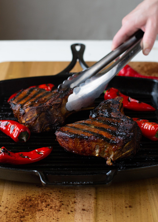 Espresso Rubbed Bone-in Pork Chops