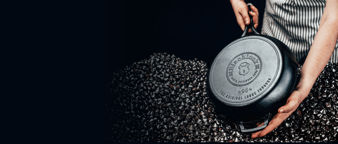 Man holding a skillet